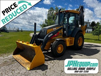 2014 Deere 410K Backhoe with Extenda Stick •  New Tires • 4WD • Hoe #11729 BP
