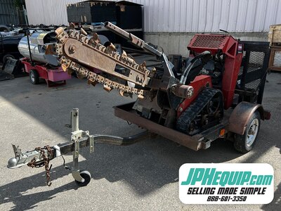 2015 Toro TRX-16 Trencher with Trailer • TRX16 Tracked Walk Behind Trencher • 4ft Boom #11936 BP
