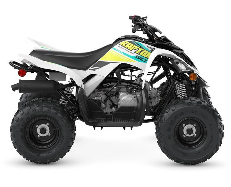 2023 Yamaha RAPTOR 90 White