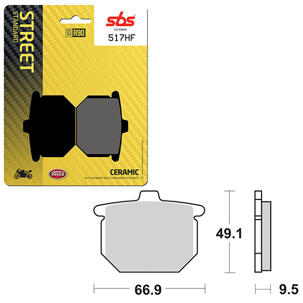 SBS ATV/UTV CERAMIC BRAKE PAD (6190517108)