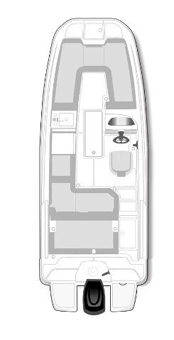 2024 Bayliner DX2200 Blue Hull Sides (White Bottom)