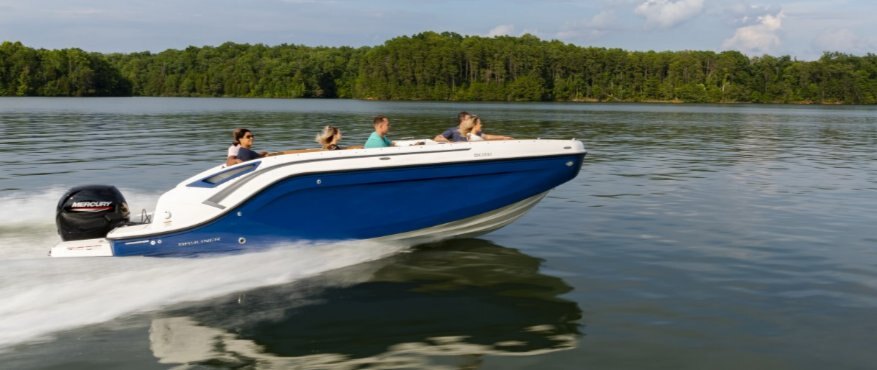 2024 Bayliner DX2200 Blue Hull Sides (White Bottom)