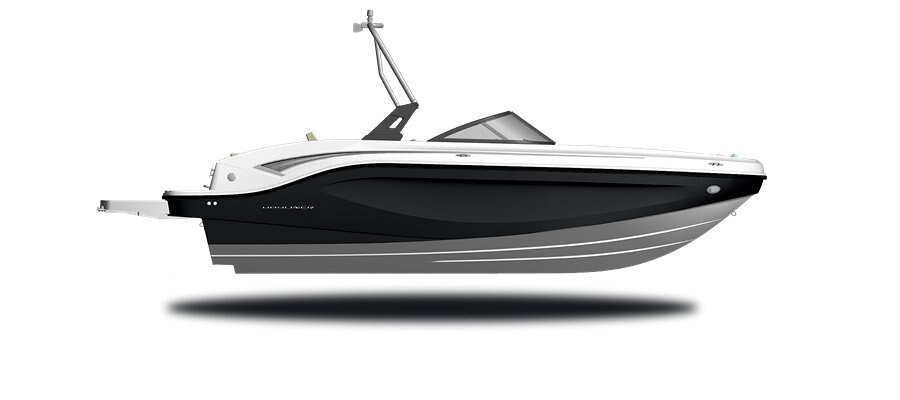 2024 Bayliner DX2200 Black Hull Sides (White Bottom)