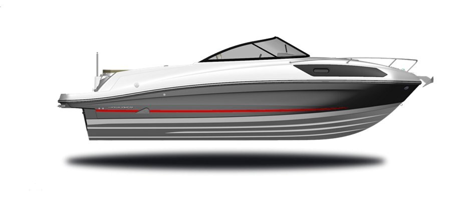 2024 Bayliner VR6 CUDDY Gray Hull Sides (White Bottom)