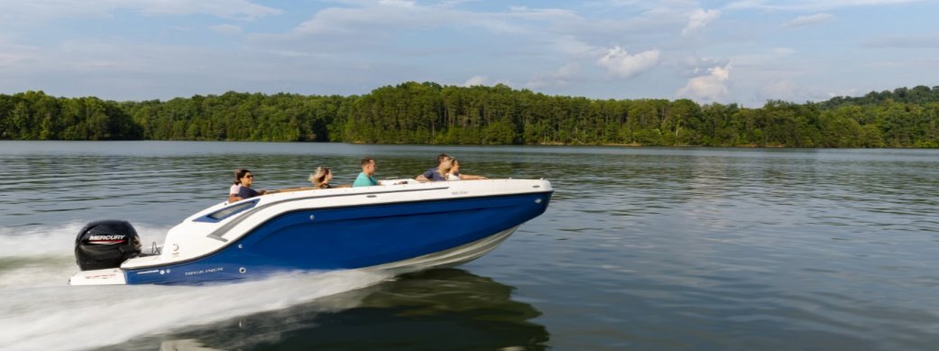 2024 Bayliner DX2200 Blue Hull Sides (White Bottom)