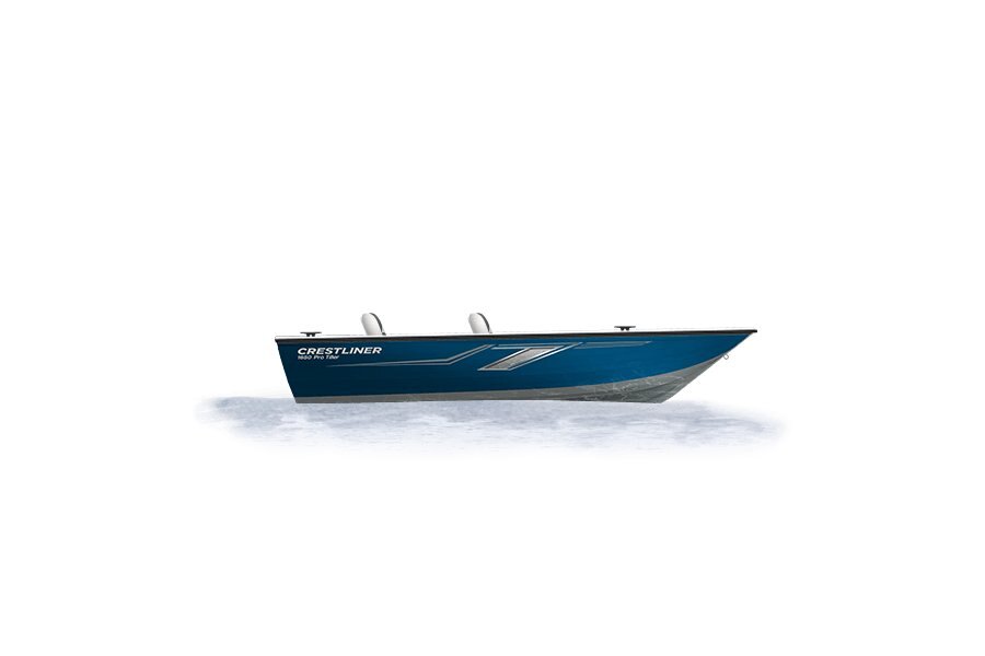 2024 Crestliner 1650 PRO TILLER  Silver Metallic base w/True Blue Metallic accent & Gray interior