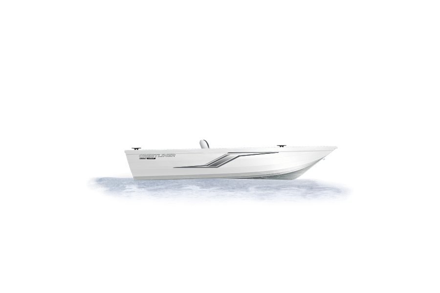 2024 Crestliner 1650 Hawk Bright White exterior & Gray interior