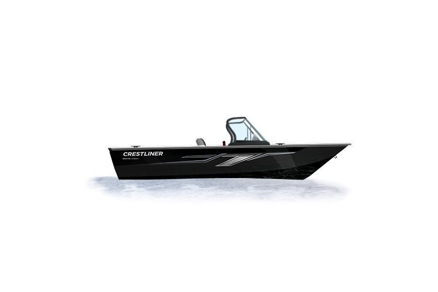 2024 Crestliner 1950 FISH HAWK Black Metallic exterior & Gray interior