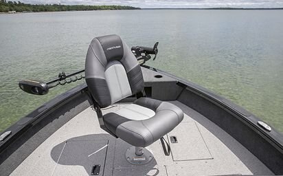 2024 Crestliner 1950 FISH HAWK Black Metallic exterior & Gray interior