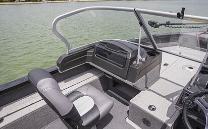 2024 Crestliner 1950 FISH HAWK Black Metallic exterior & Gray interior