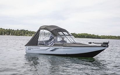 2024 Crestliner 1950 FISH HAWK Black Metallic exterior & Gray interior