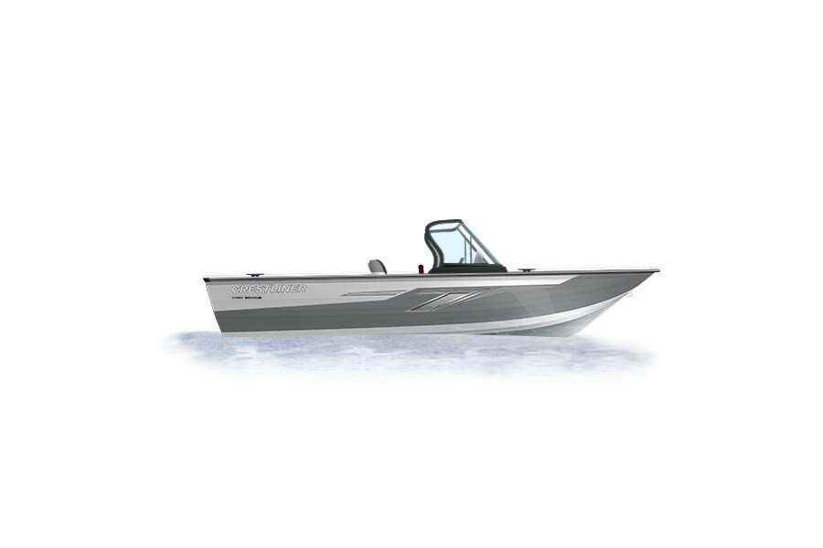 2024 Crestliner 1950 FISH HAWK  Bright White base w/Silver Metallic accent & Gray interior