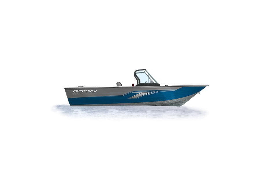 2024 Crestliner 1950 FISH HAWK  Silver Metallic base w/True Blue Metallic accent & Gray interior