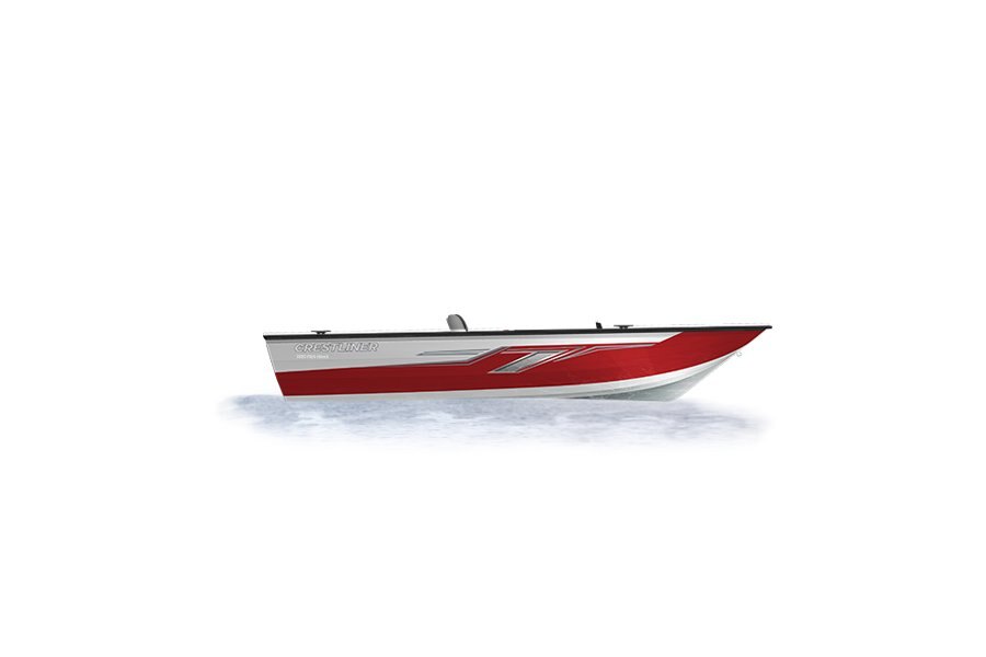 2024 Crestliner 1850 FISH HAWK  Bright White base w/Fire Red Metallic accent & Gray interior