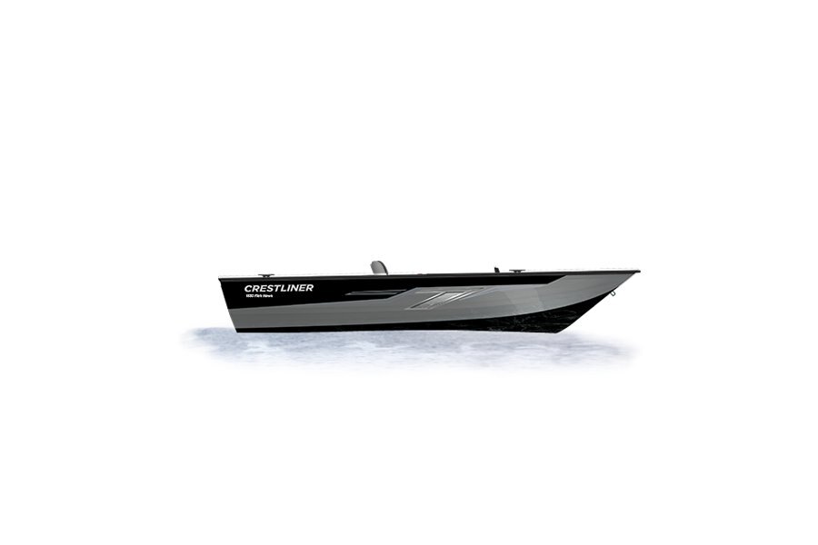 2024 Crestliner 1850 FISH HAWK Black Metallic base w/Silver Metallic accent & Gray interior