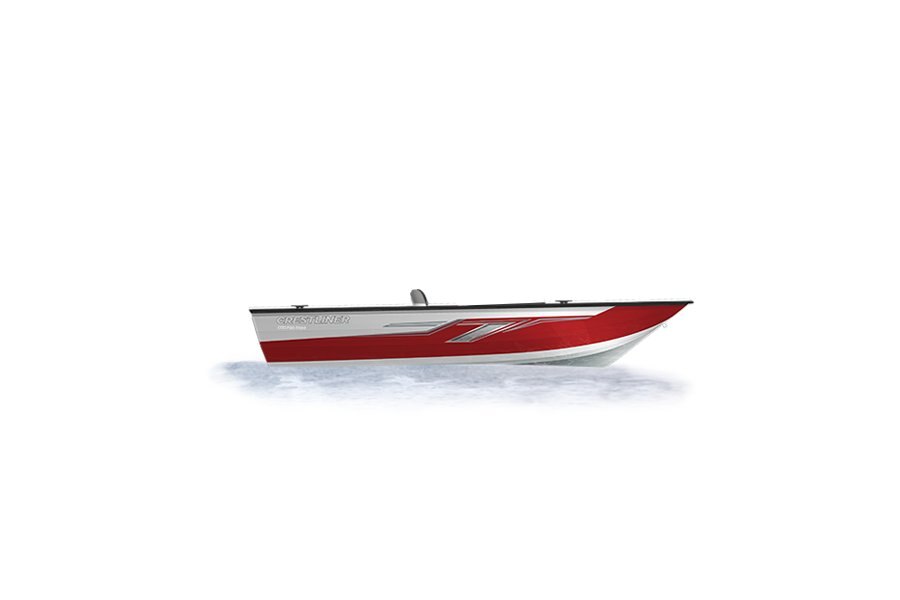 2024 Crestliner 1750 FISH HAWK  Bright White base w/Fire Red Metallic accent & Gray interior