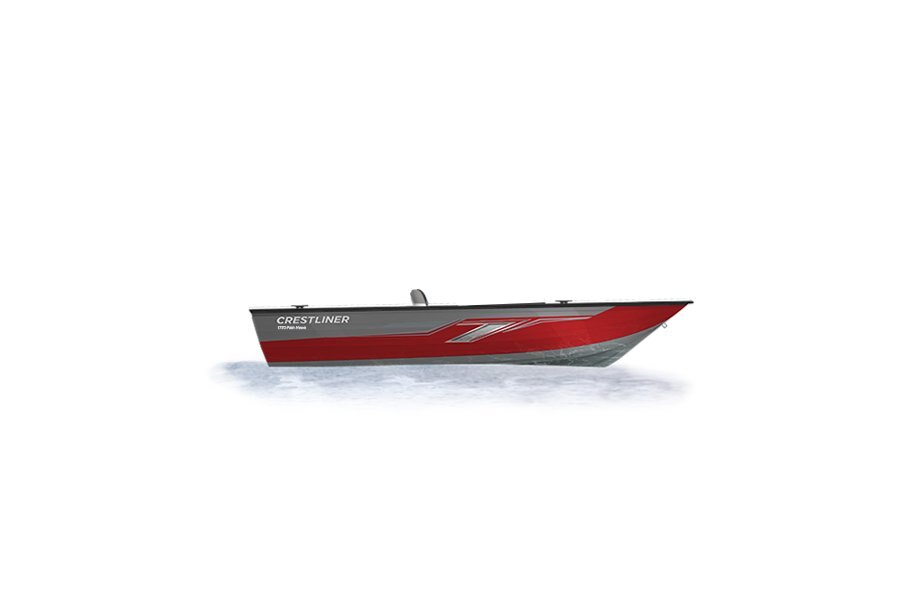 2024 Crestliner 1750 FISH HAWK  Silver Metallic base w/Fire Red Metallic accent & Gray interior