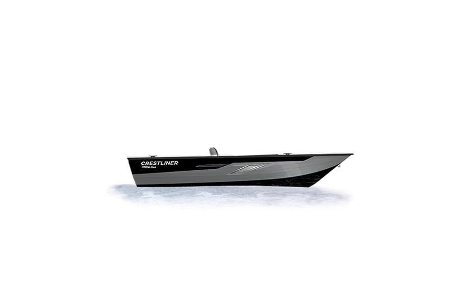 2024 Crestliner 1750 FISH HAWK Black Metallic base w/Silver Metallic accent & Gray interior