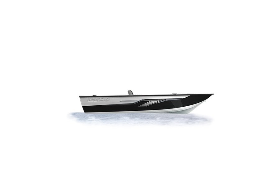 2024 Crestliner 1650 FISH HAWK  Bright White base w/Black Metallic accent & Gray interior