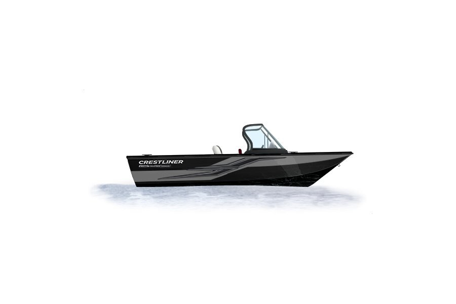 2024 Crestliner 1750 SUPER HAWK  Black Met W/Silver Met Accent/Gray Int