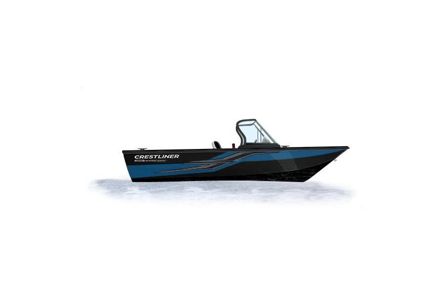 2024 Crestliner 1850 SUPER HAWK  Black Met Base/True Blue Accnt/Gray Int