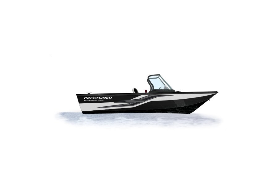 2024 Crestliner 1850 SUPER HAWK  Black Met Base/Bright White Accnt/Gray Int