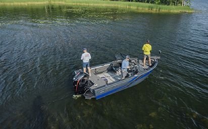 2024 Crestliner 1950 SUPER HAWK Bright White base w/Silver Metallic accent & Gray interior