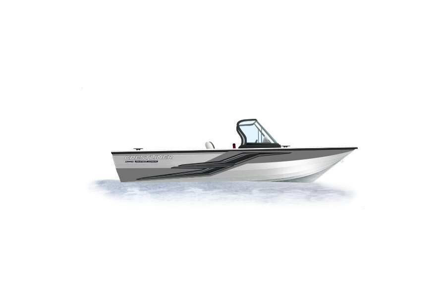 2024 Crestliner 1950 SUPER HAWK Bright White base w/Silver Metallic accent & Gray interior