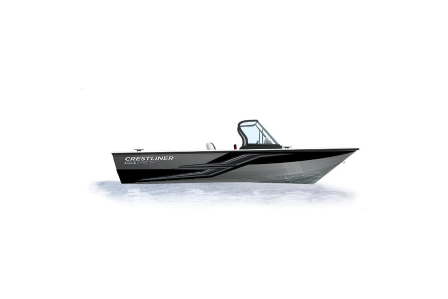 2024 Crestliner 1950 SUPER HAWK Silver Metallic base w/Black Metallic accent & Gray interior