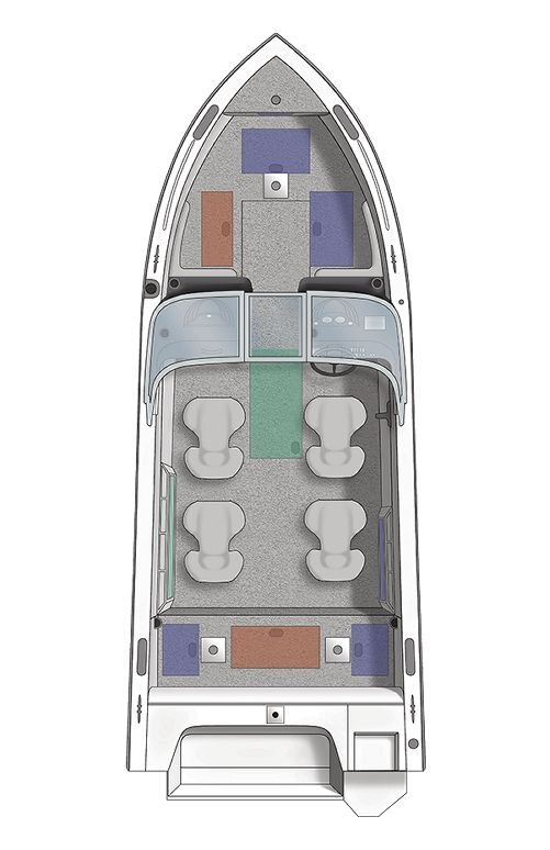 2024 Crestliner 2250 SPORTFISH Black Metallic exterior & Gray interior