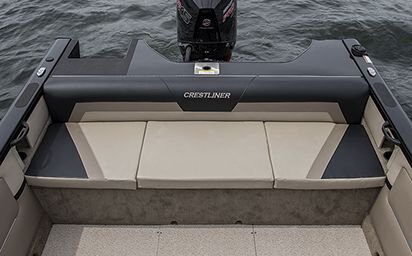 2024 Crestliner 2250 SPORTFISH Silver Metallic base w/Fire Red Metallic accent & Gray interior