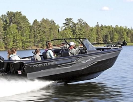 2024 Crestliner 2250 SPORTFISH Black Metallic base w/True Blue Metallic accent & Gray interior