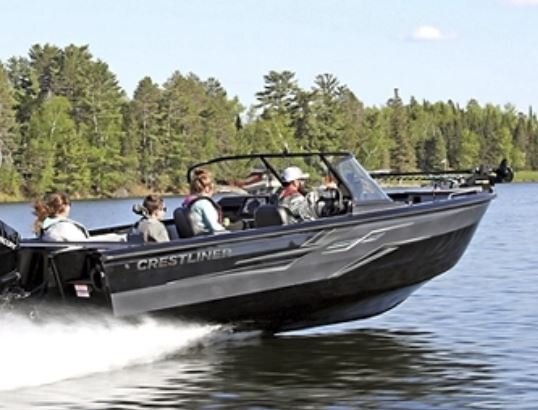 2024 Crestliner 2250 SPORTFISH Black Metallic base w/True Blue Metallic accent & Gray interior