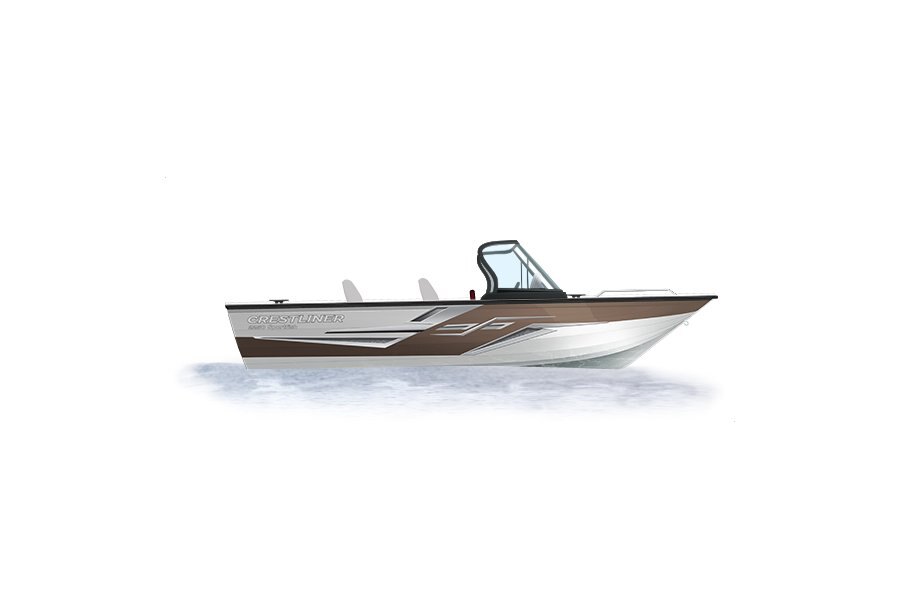 2024 Crestliner 2250 SPORTFISH  Bright White base w/Canyon Brown Metallic accent & Tan interior