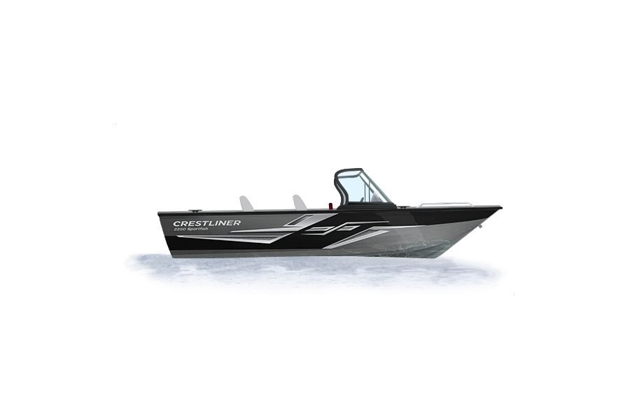 2024 Crestliner 2250 SPORTFISH  Silver Metallic base w/Black Metallic accent & Gray interior