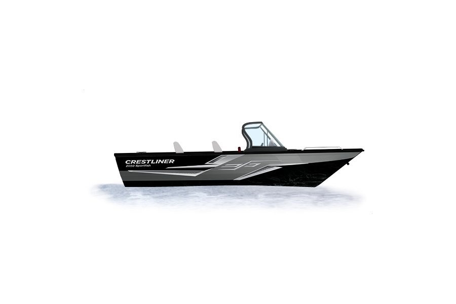 2024 Crestliner 2050 SPORTFISH  Black Metallic base w/Silver Metallic accent & Gray interior