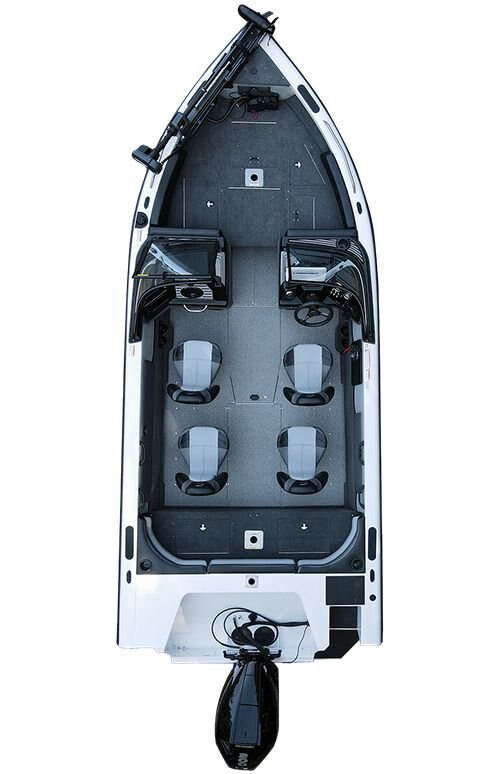 2024 Crestliner 1950 SPORTFISH Black Metallic base w/Bright White accent & Gray interior