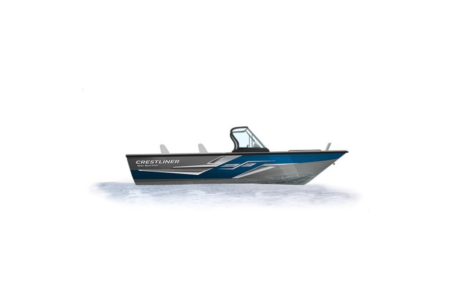 2024 Crestliner 1950 SPORTFISH Silver Metallic base w/True Blue Metallic accent & Gray interior