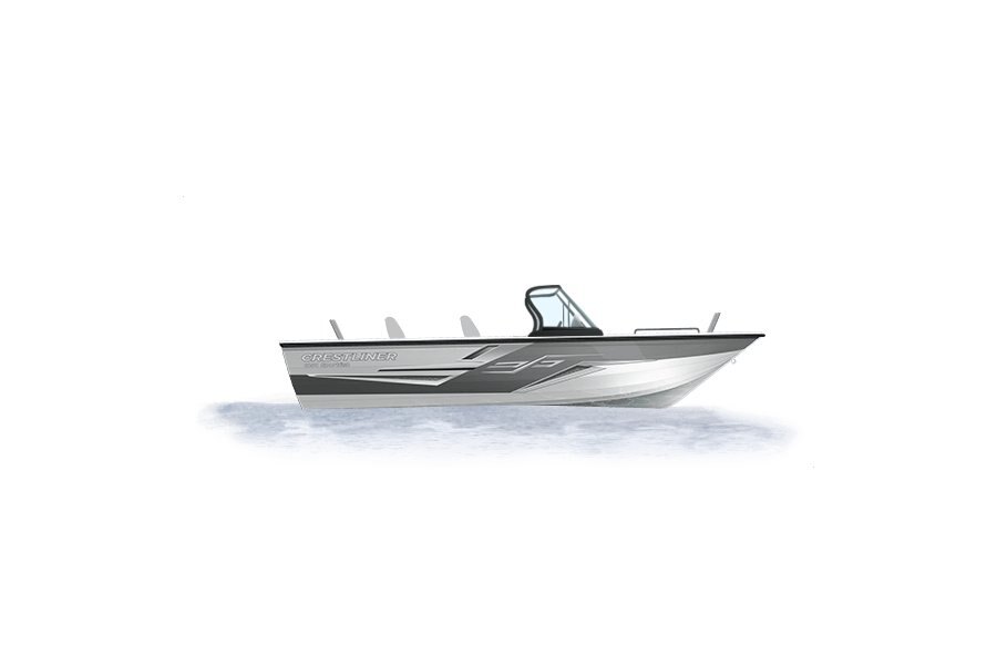 2024 Crestliner 1850 SPORTFISH  Bright White base w/Silver Metallic accent & Gray interior