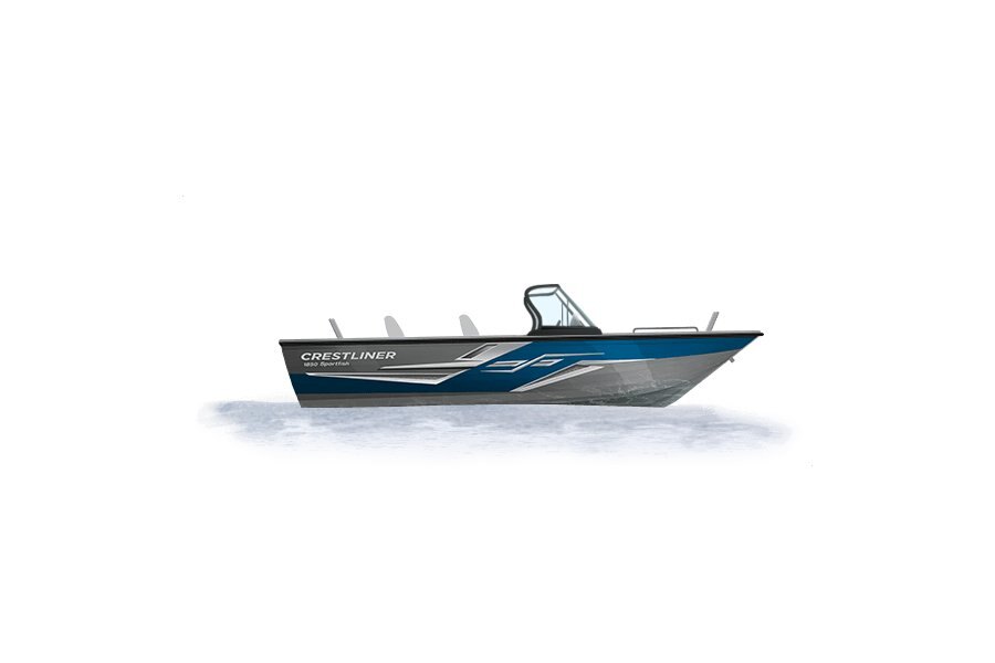 2024 Crestliner 1850 SPORTFISH Silver Metallic base w/True Blue Metallic accent & Gray interior