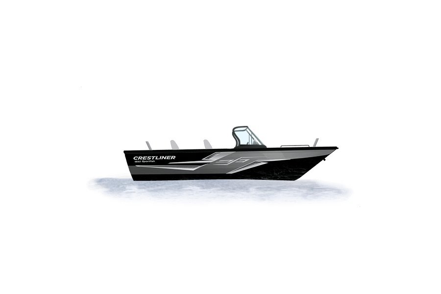 2024 Crestliner 1850 SPORTFISH  Black Metallic base w/Silver Metallic accent & Gray interior