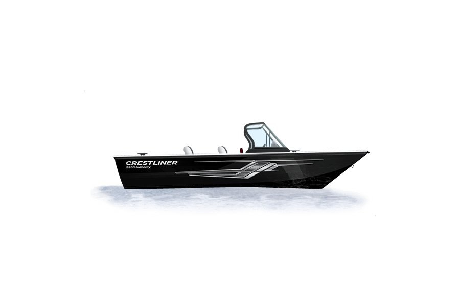 2024 Crestliner 2250 AUTHORITY  Black Metallic exterior & Gray interior