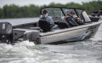 2024 Crestliner 2050 AUTHORITY Black Metallic base w/Silver Metallic accent & Gray interior