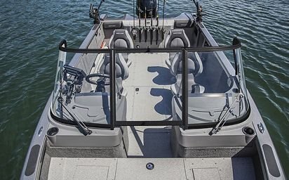 2024 Crestliner 2050 AUTHORITY Black Metallic base w/True Blue Metallic accent & Gray interior