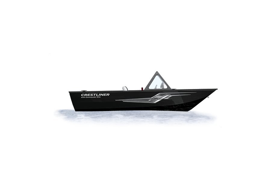 2024 Crestliner 2050 COMMANDER ELITE  Black Metallic exterior & Gray interior