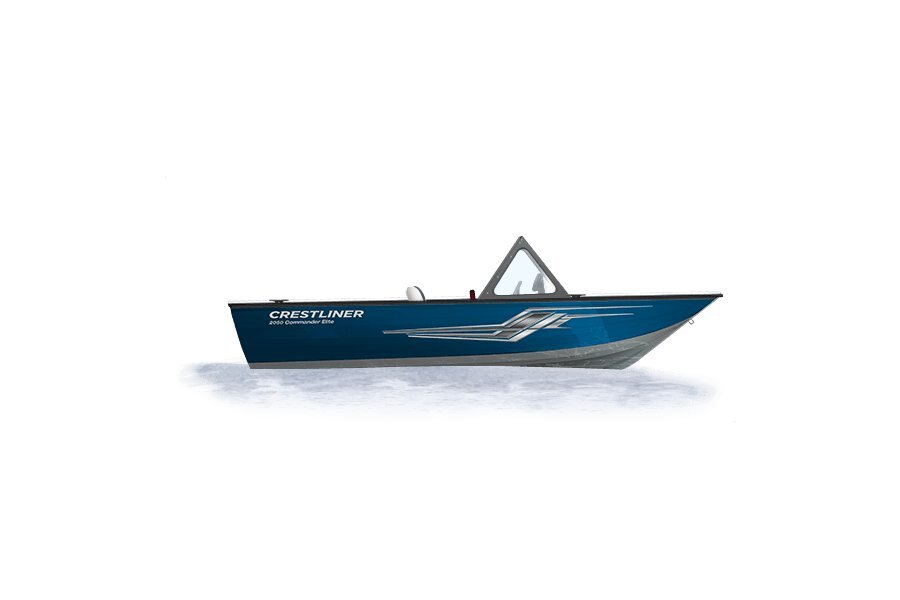 2024 Crestliner 2050 COMMANDER ELITE  Silver Metallic base w/True Blue Metallic accent & Gray interior