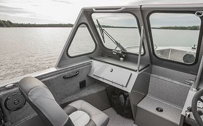 2024 Crestliner 1850 COMMANDER ELITE Black Metallic exterior & Gray interior