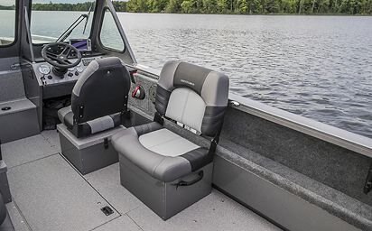 2024 Crestliner 1850 COMMANDER Silver Metallic base w/True Blue Metallic accent & Gray interior