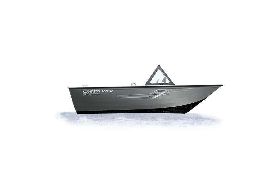 2024 Crestliner 1850 COMMANDER Black Metallic base w/Silver Metallic accent & Gray interior