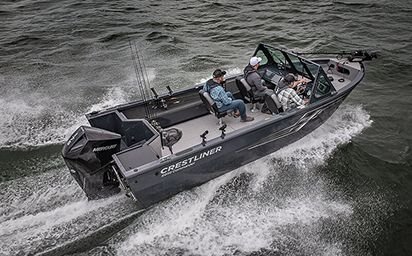 2024 Crestliner 2050 COMMANDER Black Metallic base w/Silver Metallic accent & Gray interior